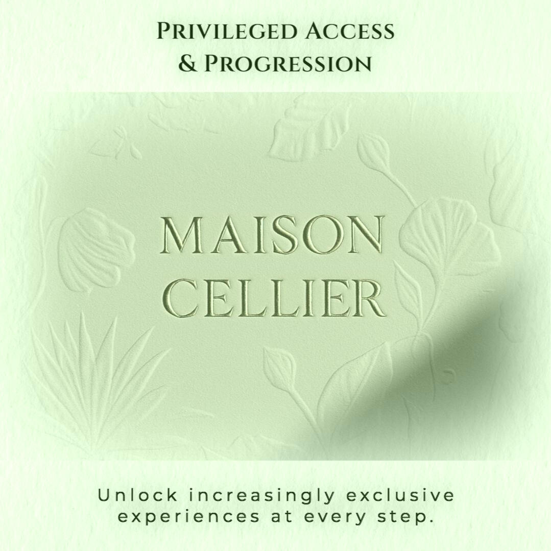 Maison Cellier embossed invitation card
